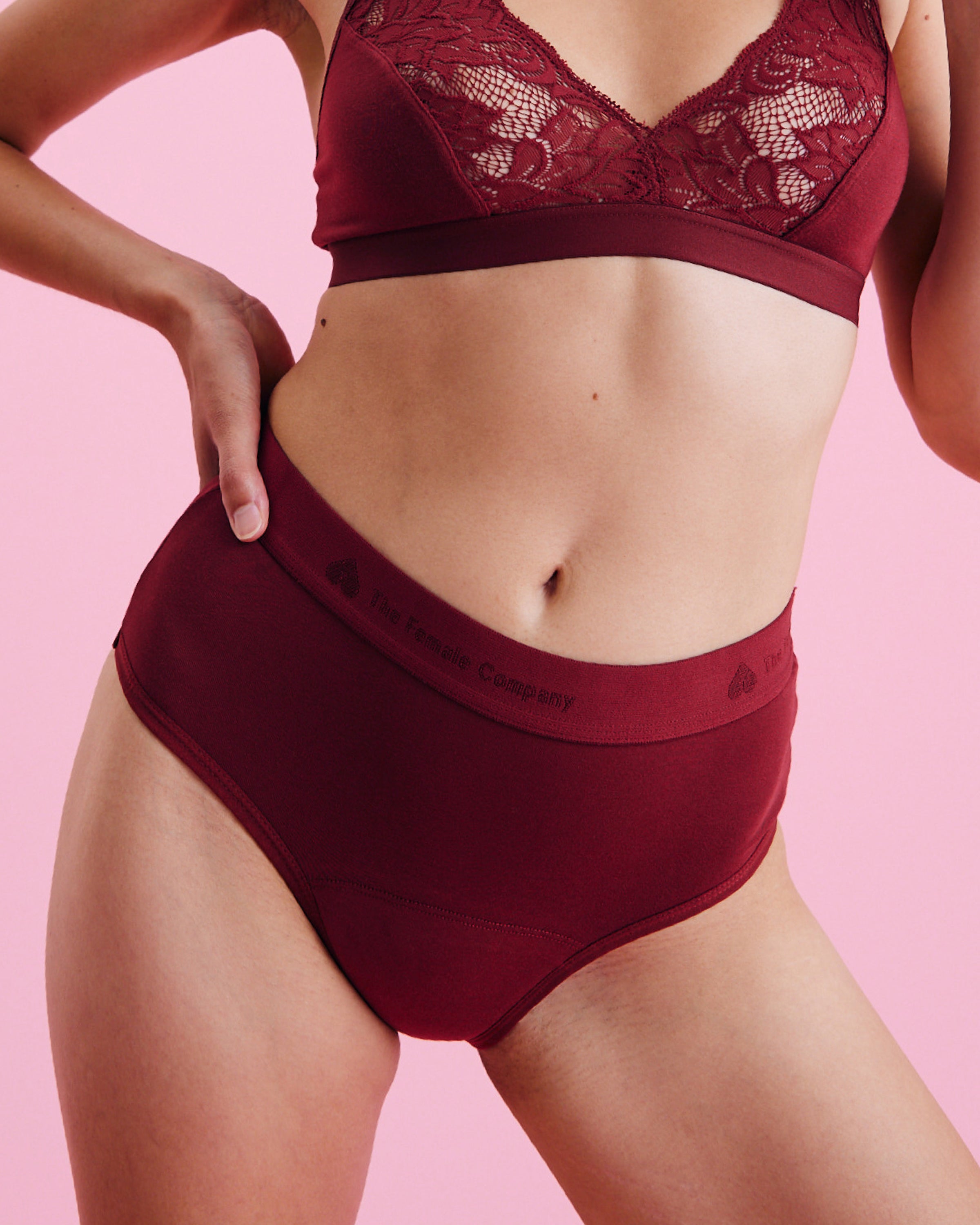 Period Panty – High Waist Extra Strong in red – shop online