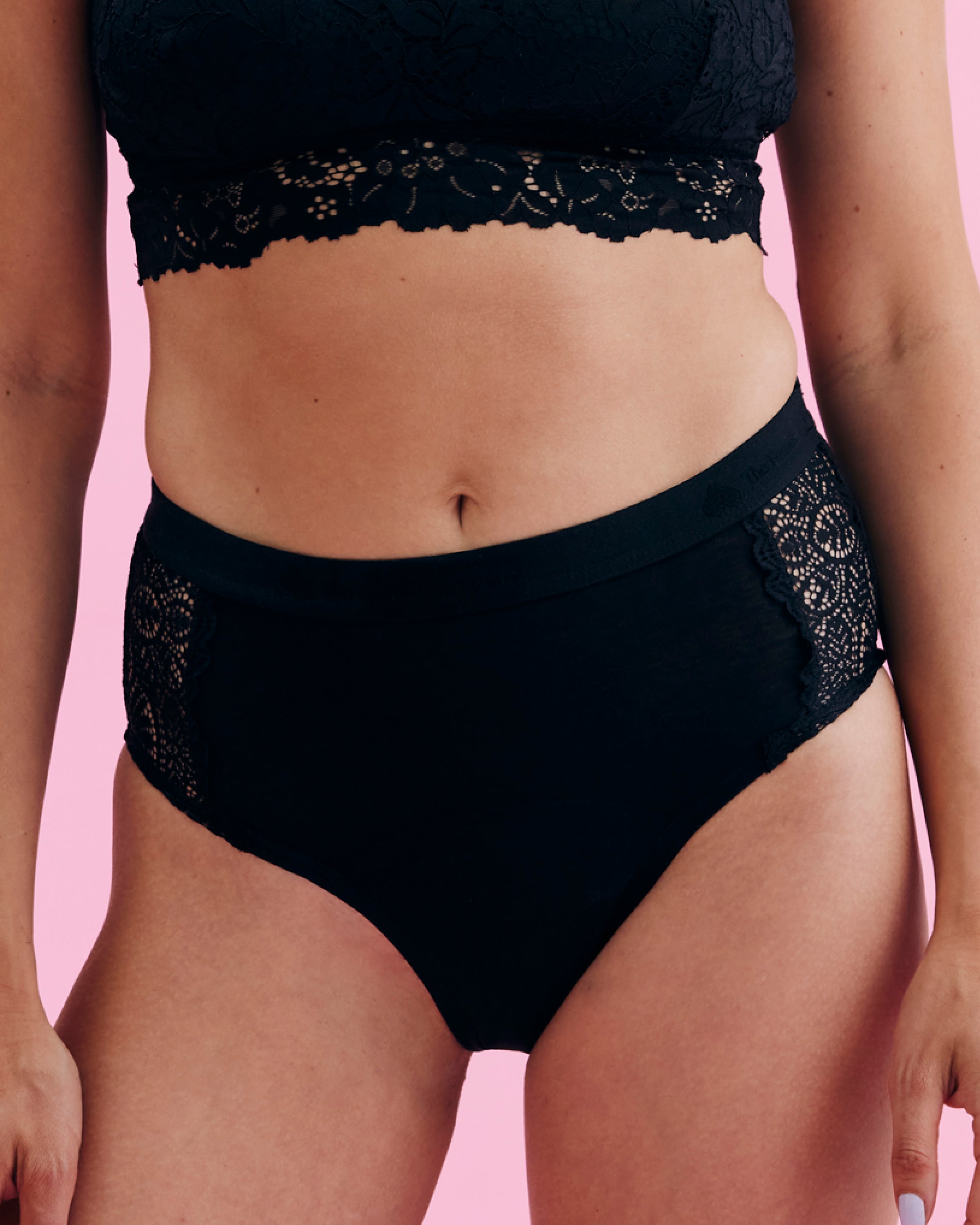 Period Panty Brief Period Underwear black lace shop online