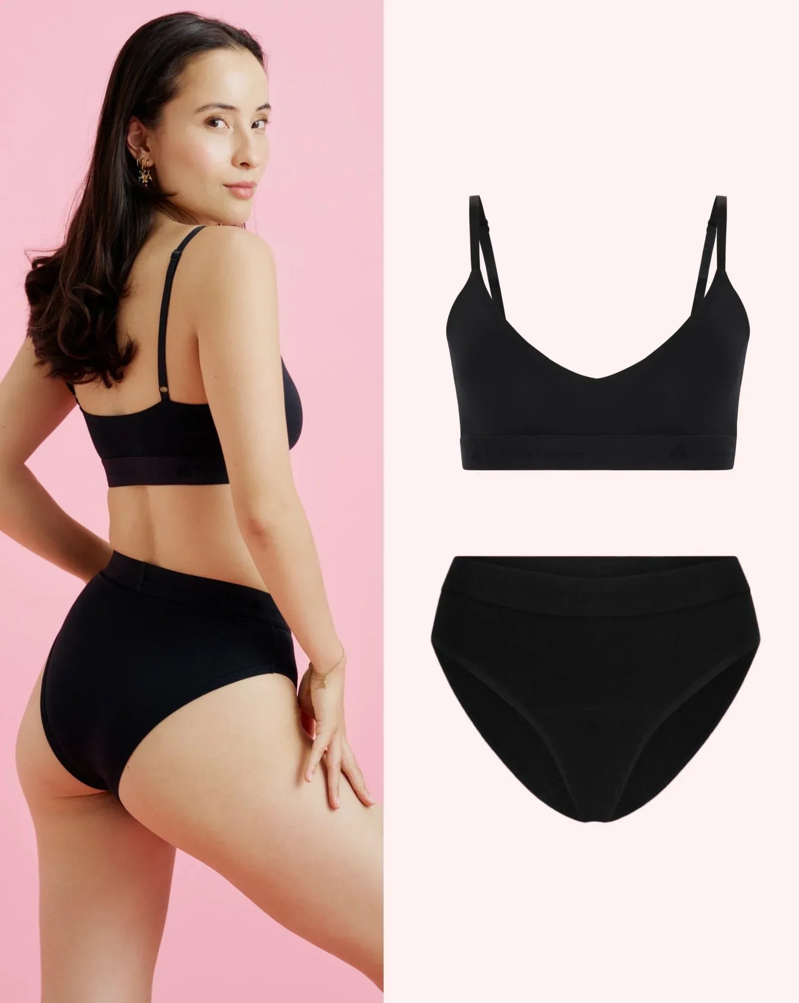SET: Nïpples Bralette & Unterwäsche - Slip BASIC