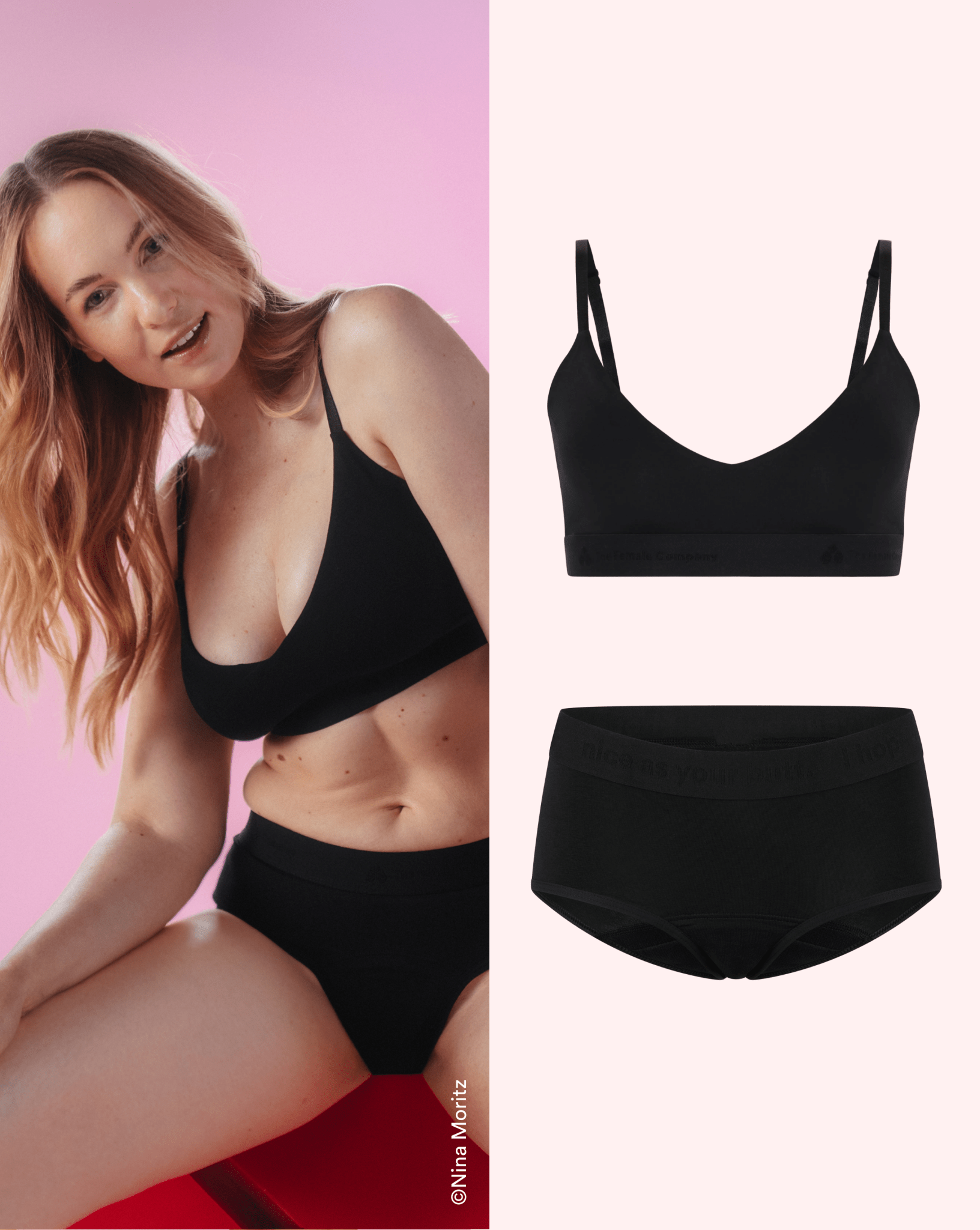 Set: Nïpples Bralette & Period Panty – Hipster - Ultra Strong