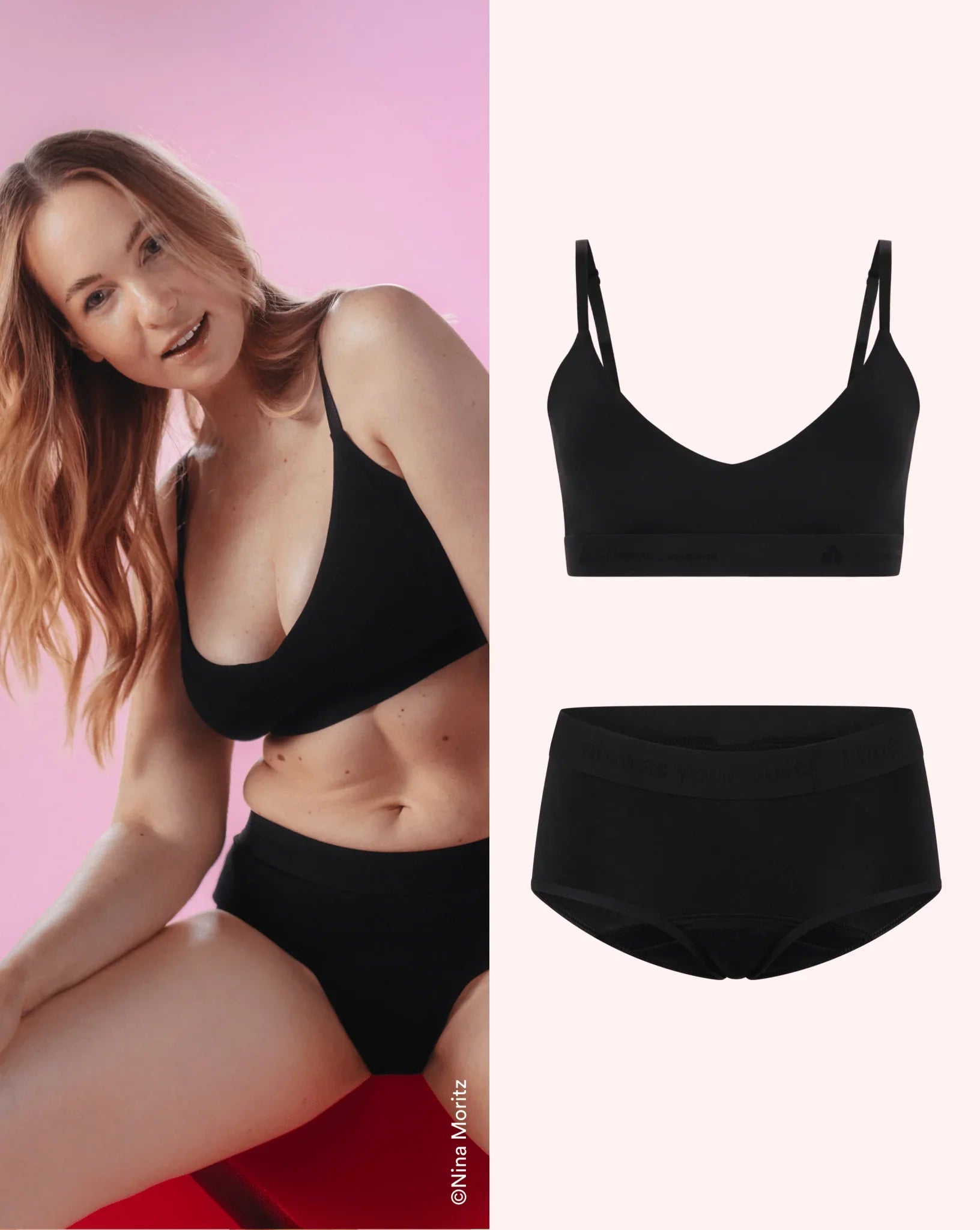 Set: Nïpples Bralette & Period Panty – Hipster - Ultra Strong - The Female Company