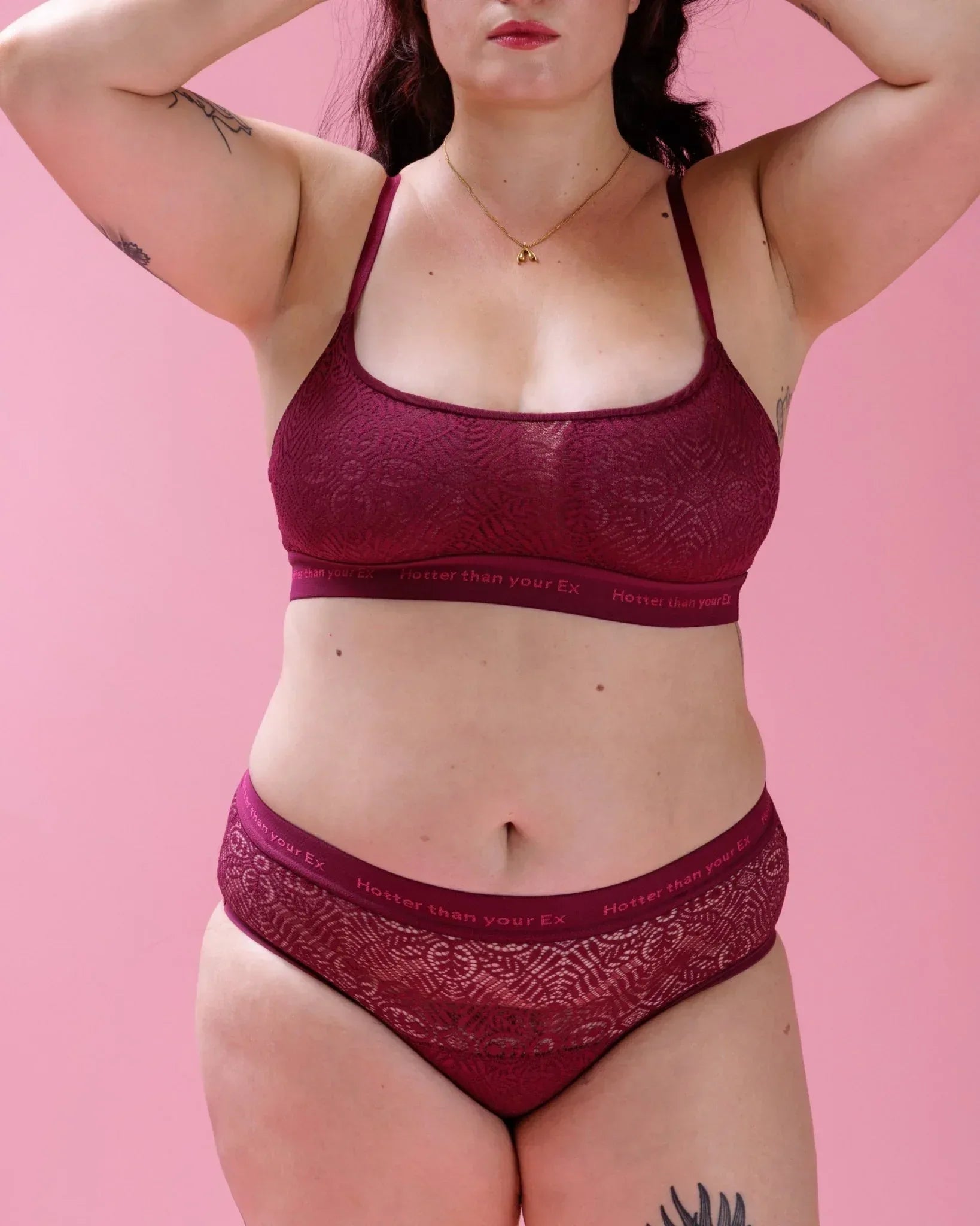 Set: Nïpples Bralette Lace & Slip – Extra Strong