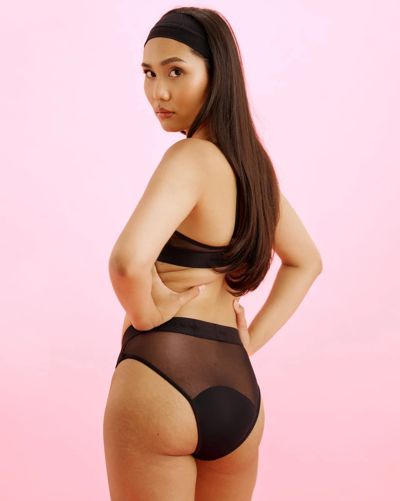 Set: Bralette & Slip – Extra Strong - LACE MESH - The Female Company