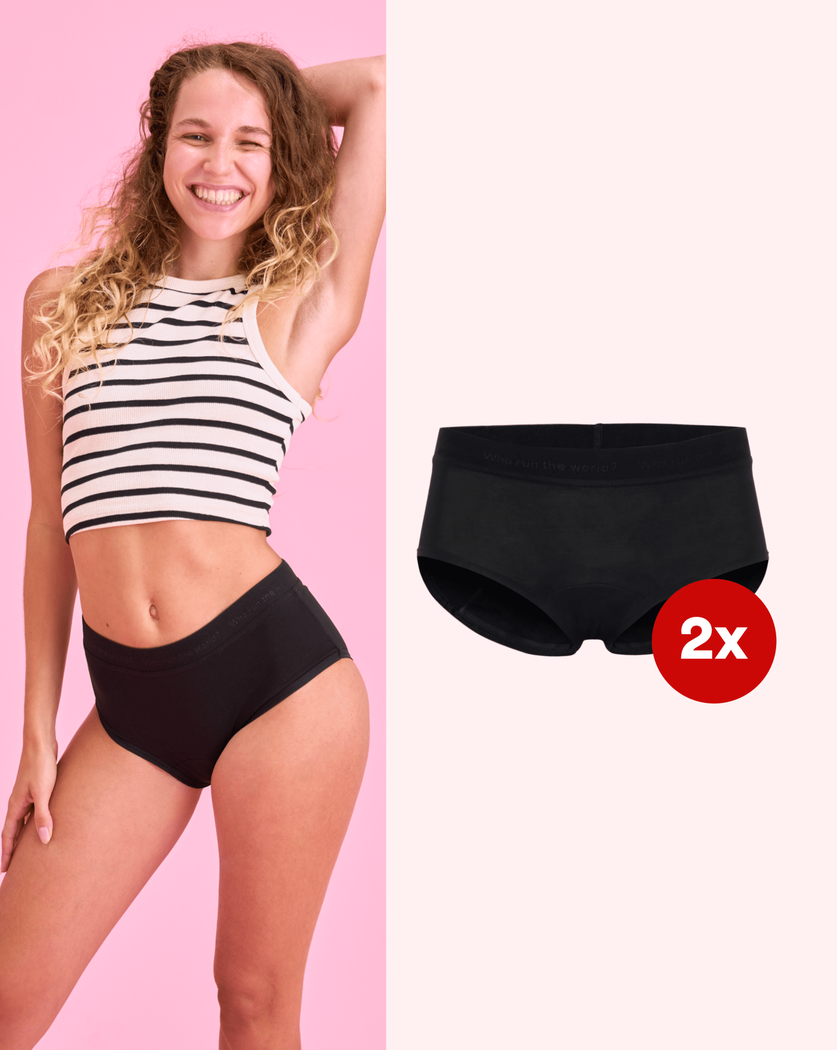 SET: 2xPeriod Panty – Medium – Hipster Teens