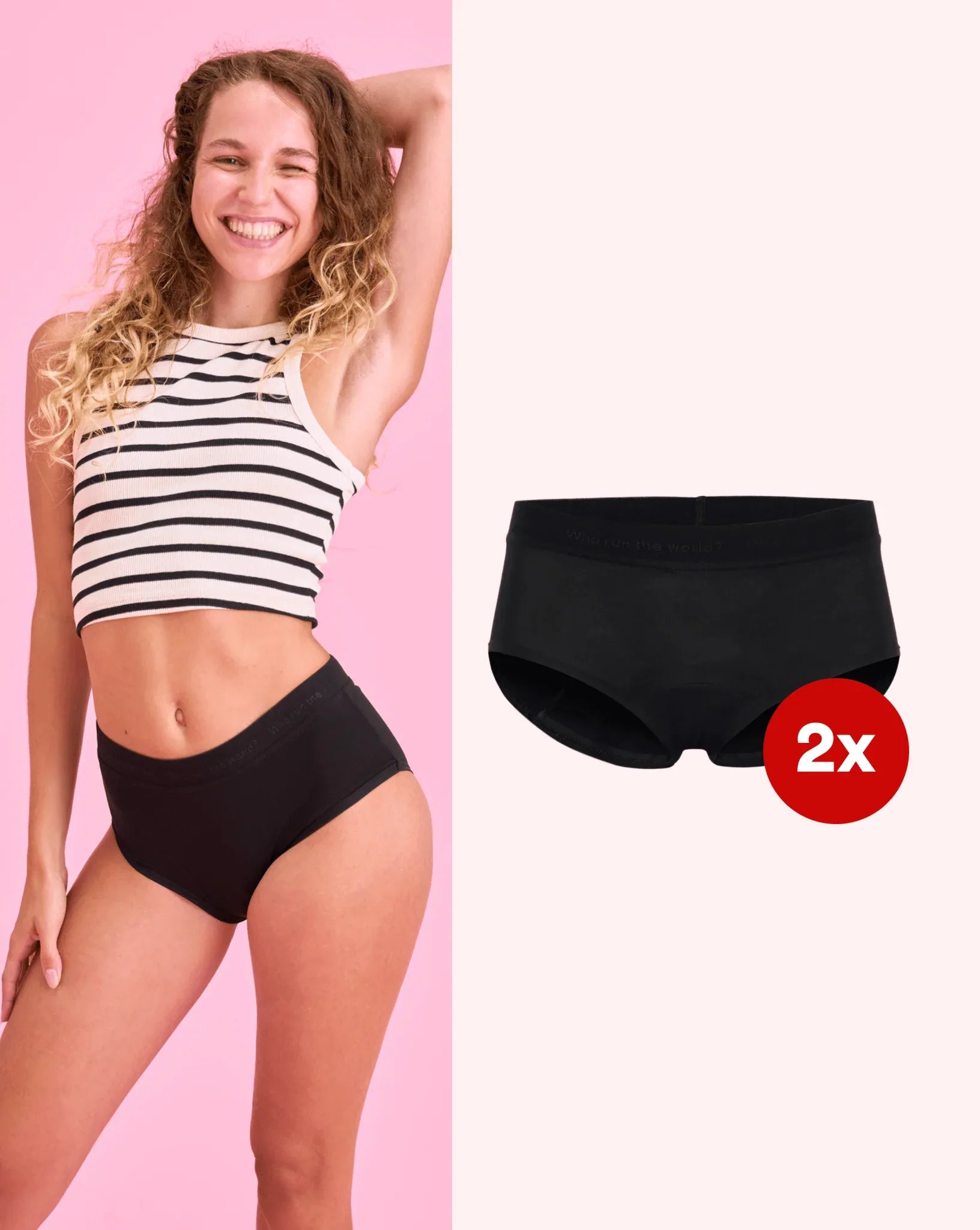 SET: 2xPeriod Panty – Medium – Hipster Teens - The Female Company