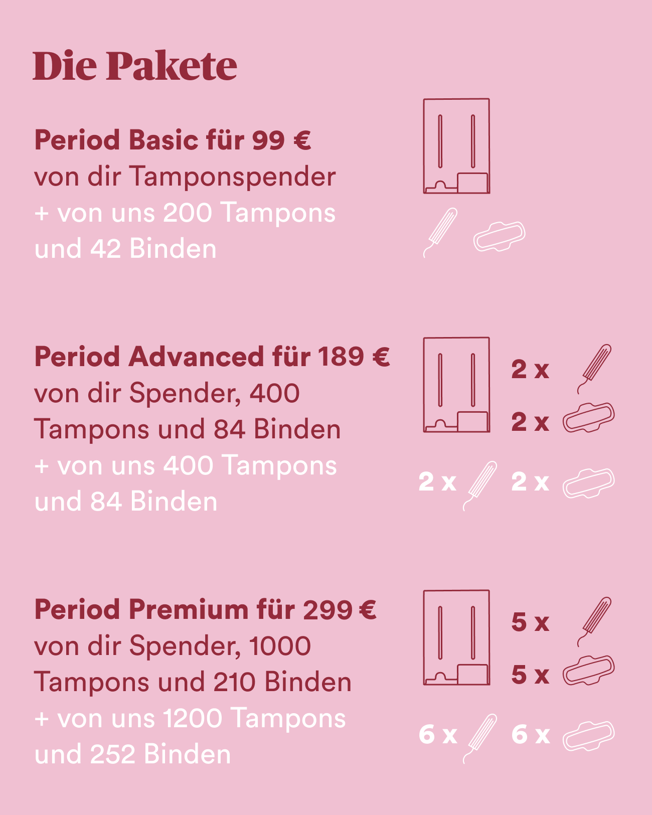 Tampon Dispenser Christmas Campaign