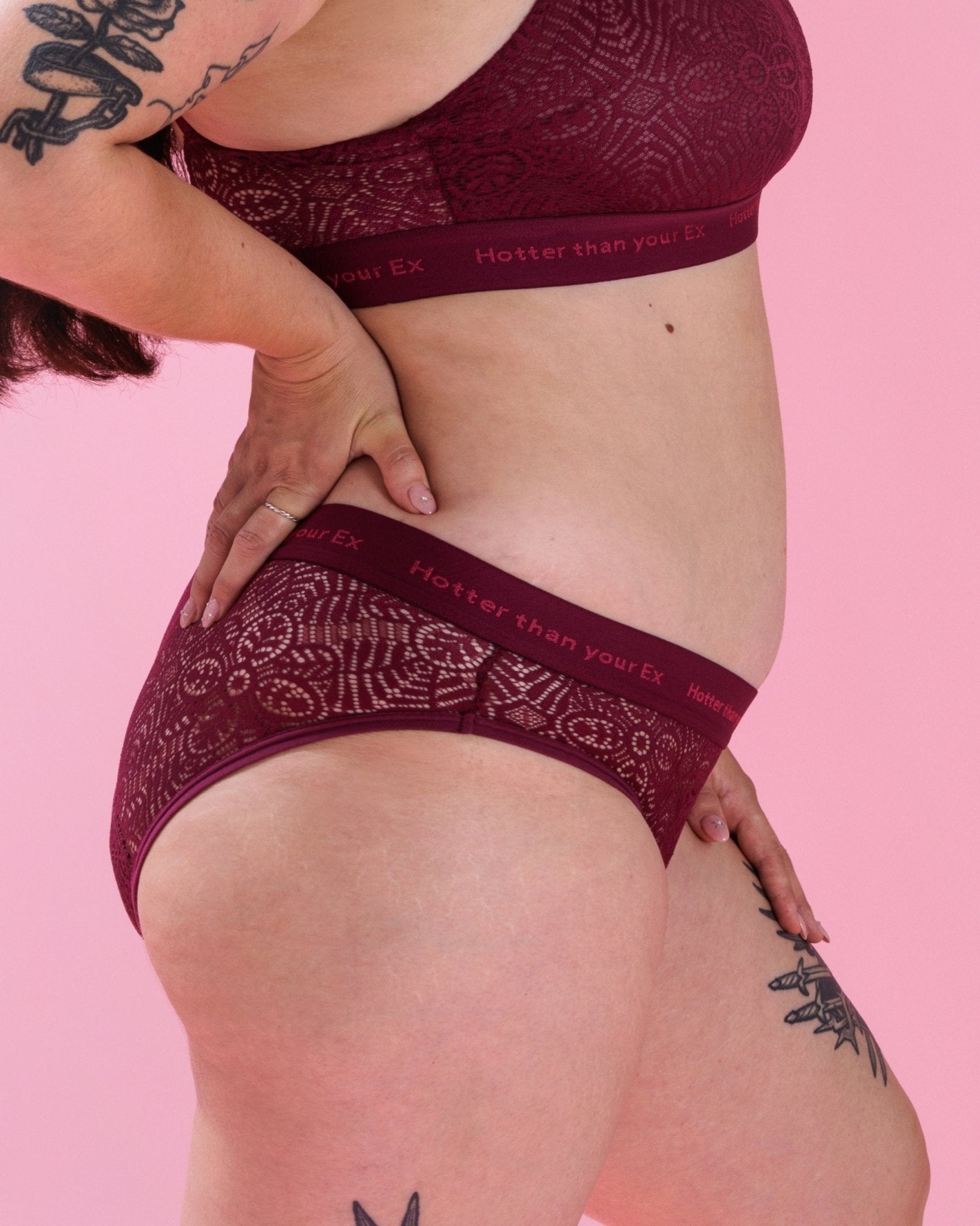 Set: Nipples Bralette LACE &amp; Briefs - Extra Strong