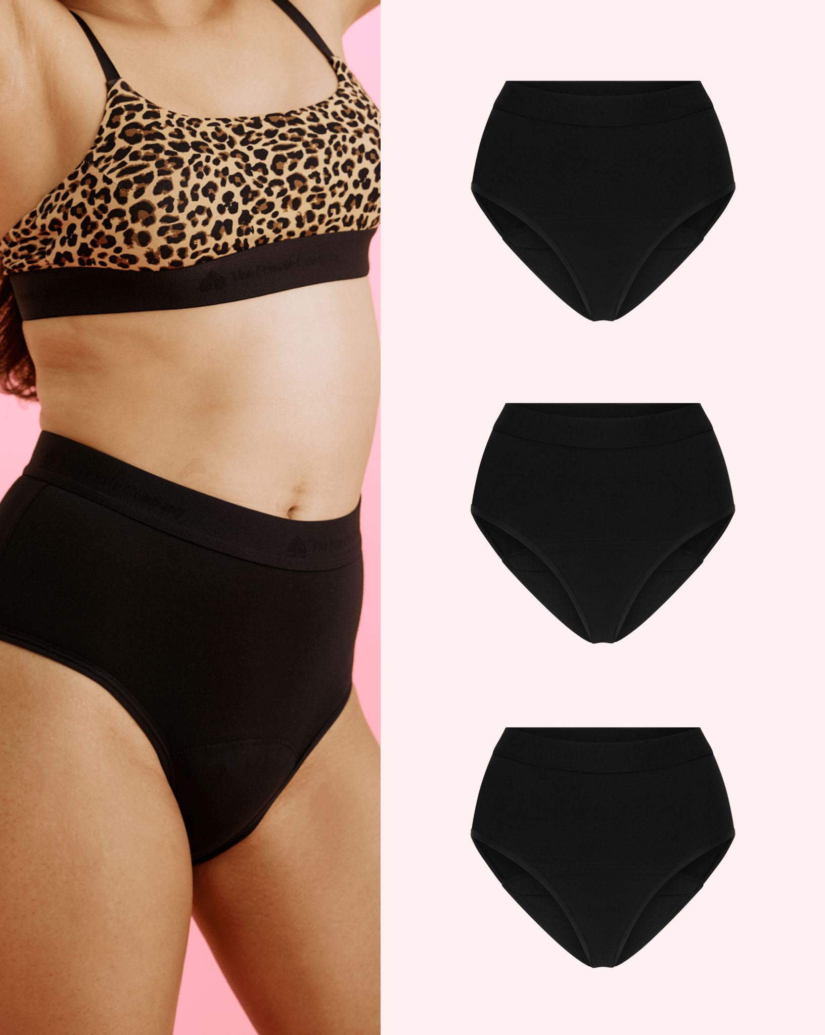 Multipack: 3x Cotton High Waist