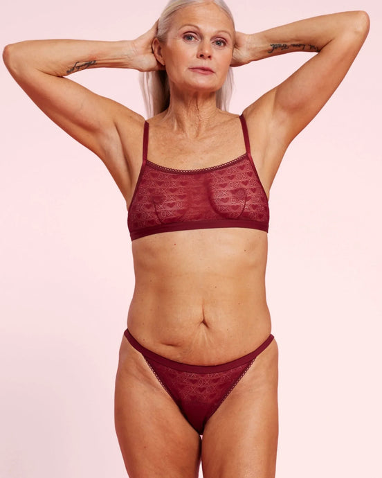 Set: Nïpples Bralette & Normal Underwear - Tape Slip LACE - The Female Company