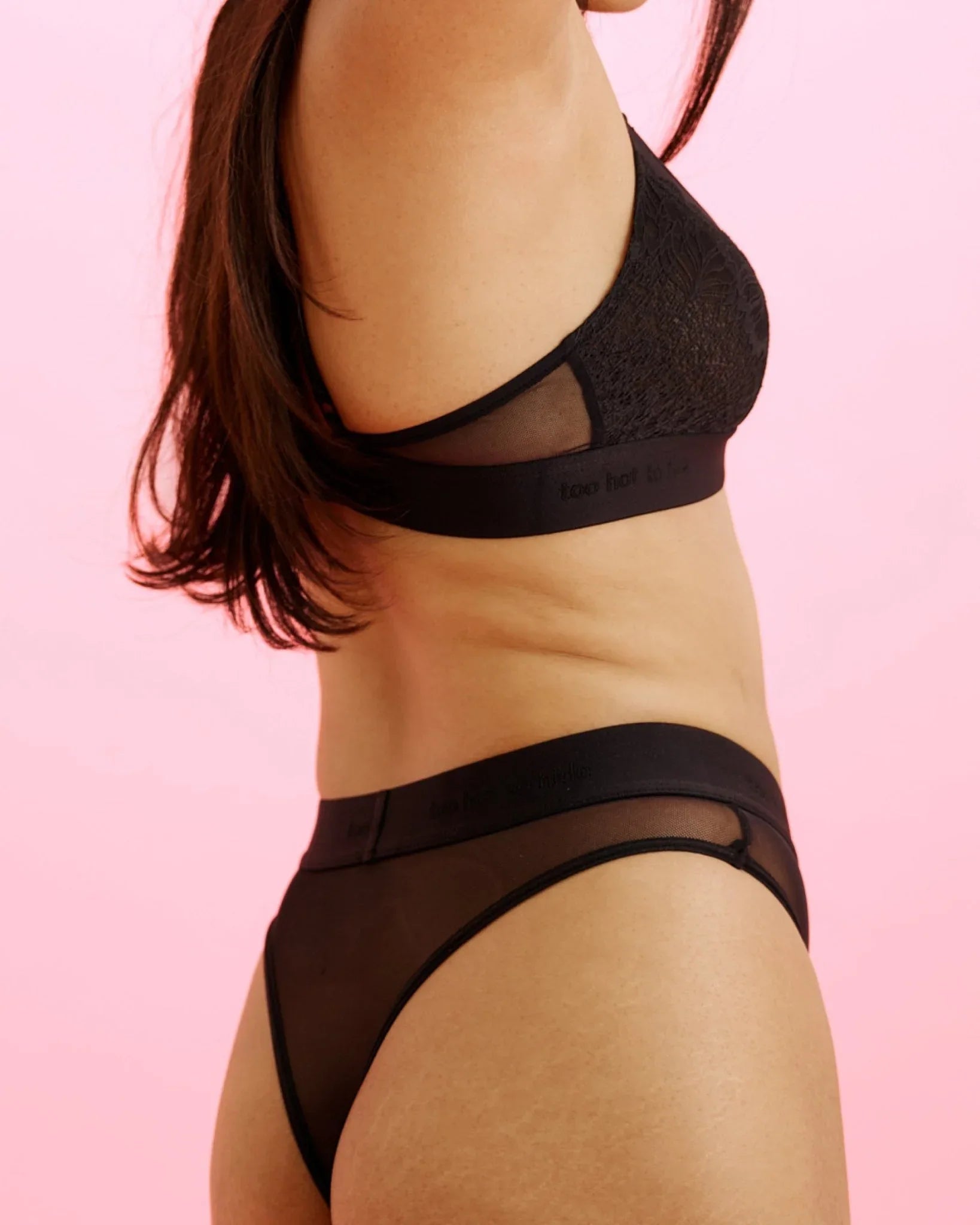 Period Panty - Medium - Tanga LACE MESH - The Female Company