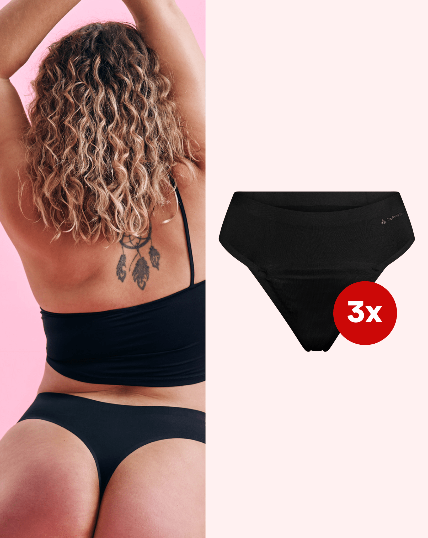 Set: 3x Period Panty – Medium – Tanga SEAMLESS