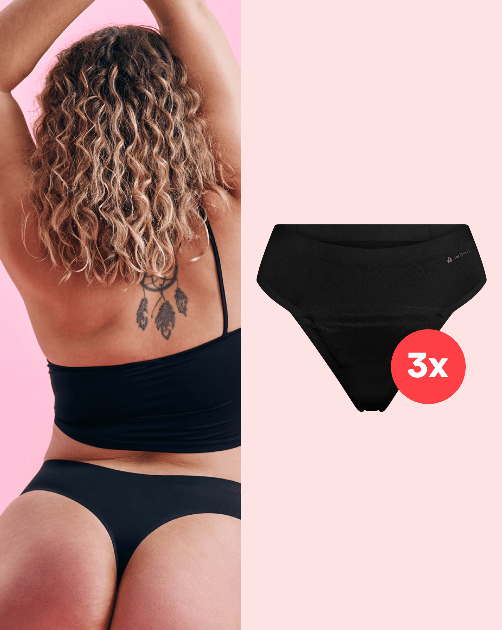 Set: 3x Period Panty – Medium – Tanga SEAMLESS