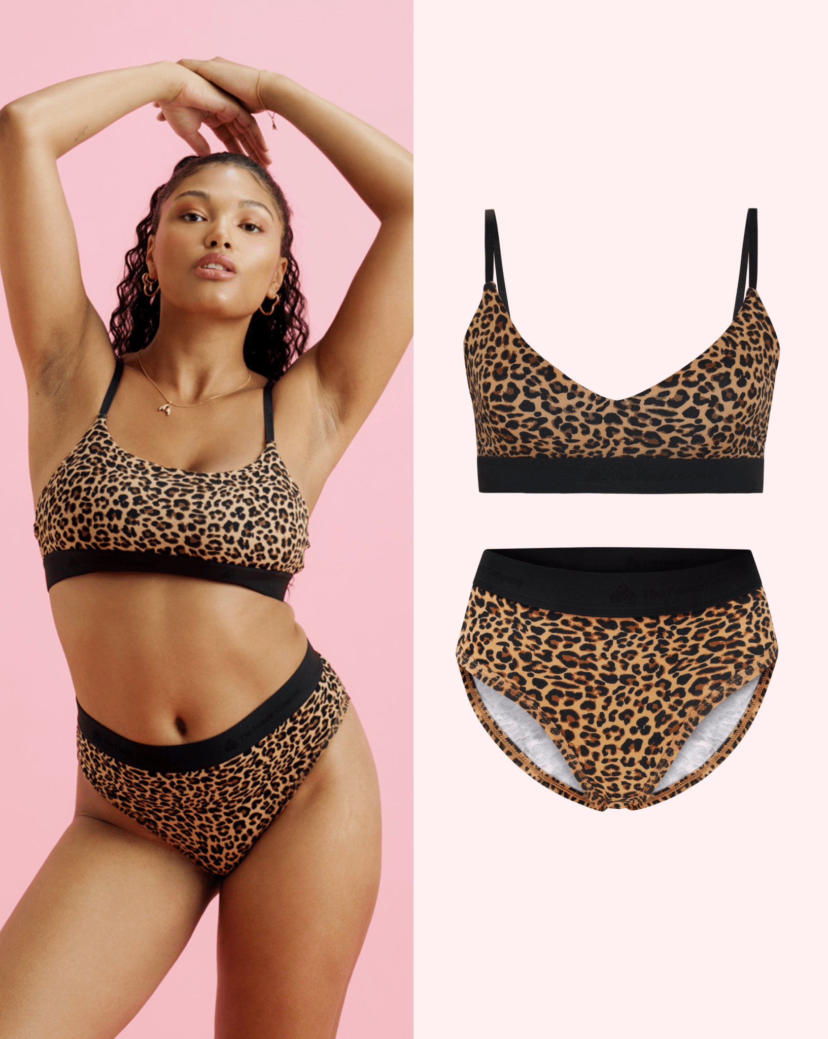 SET: Nïpples Bralette & Underwear - Brief LEO BASIC