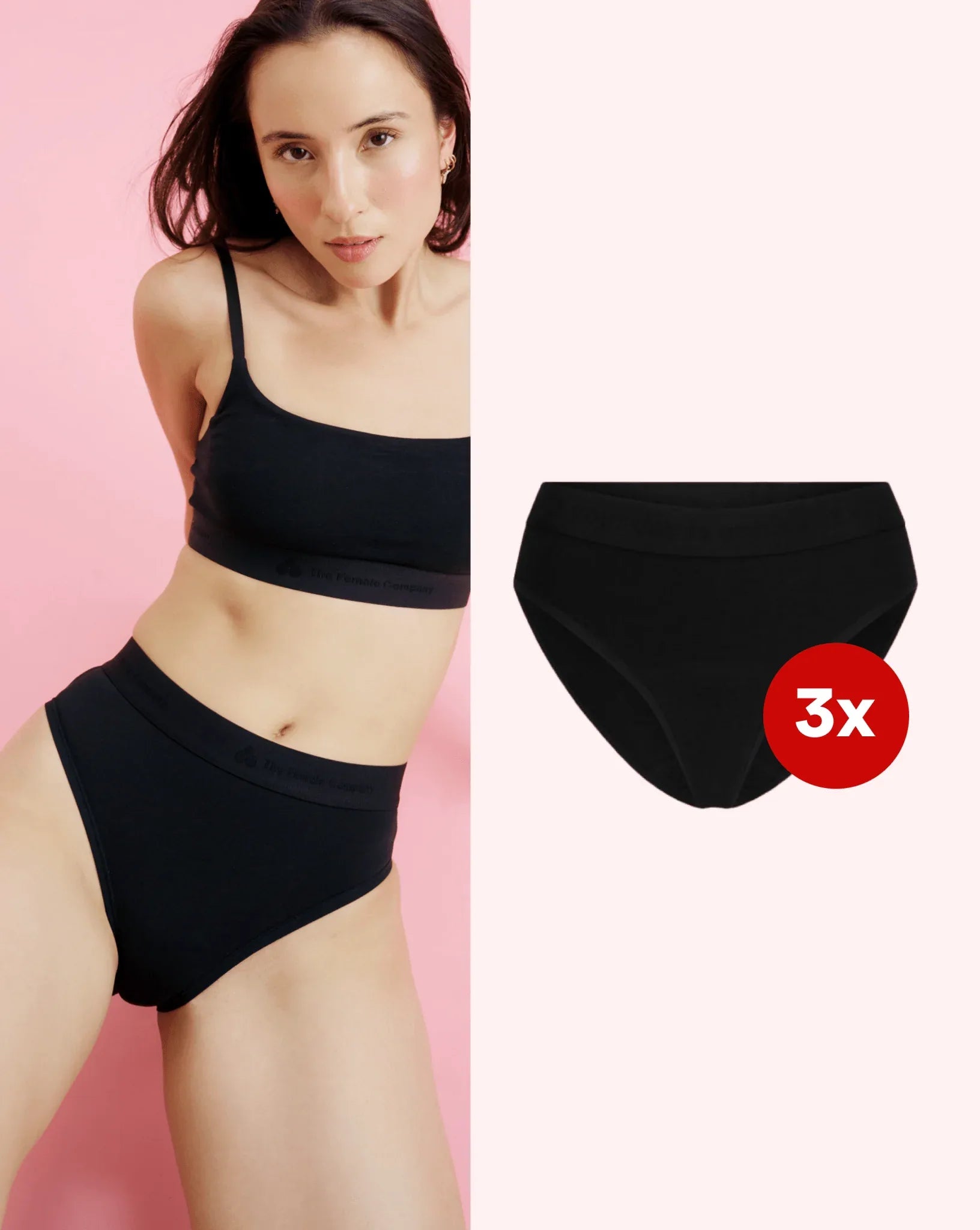 Set: 3x Unterwäsche - Slip BASIC - The Female Company