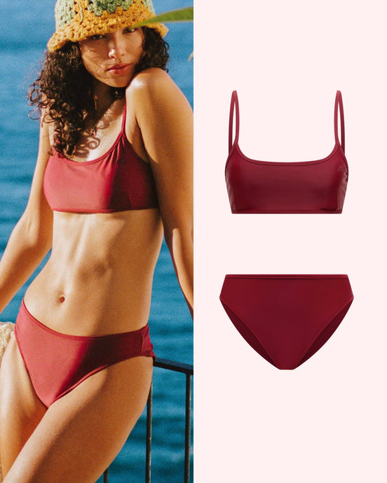 Set: Bikinitop & Perioden Bademode Slip