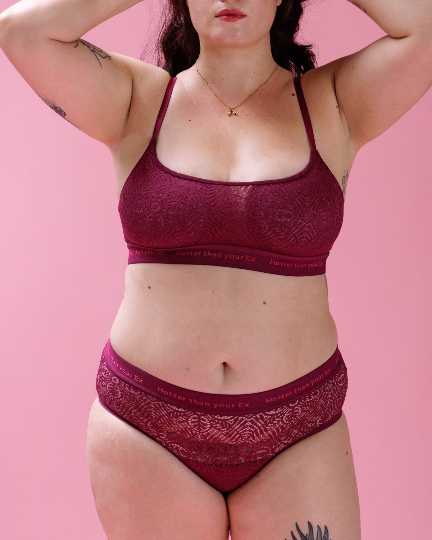 Set: Nipples Bralette LACE &amp; Briefs - Extra Strong