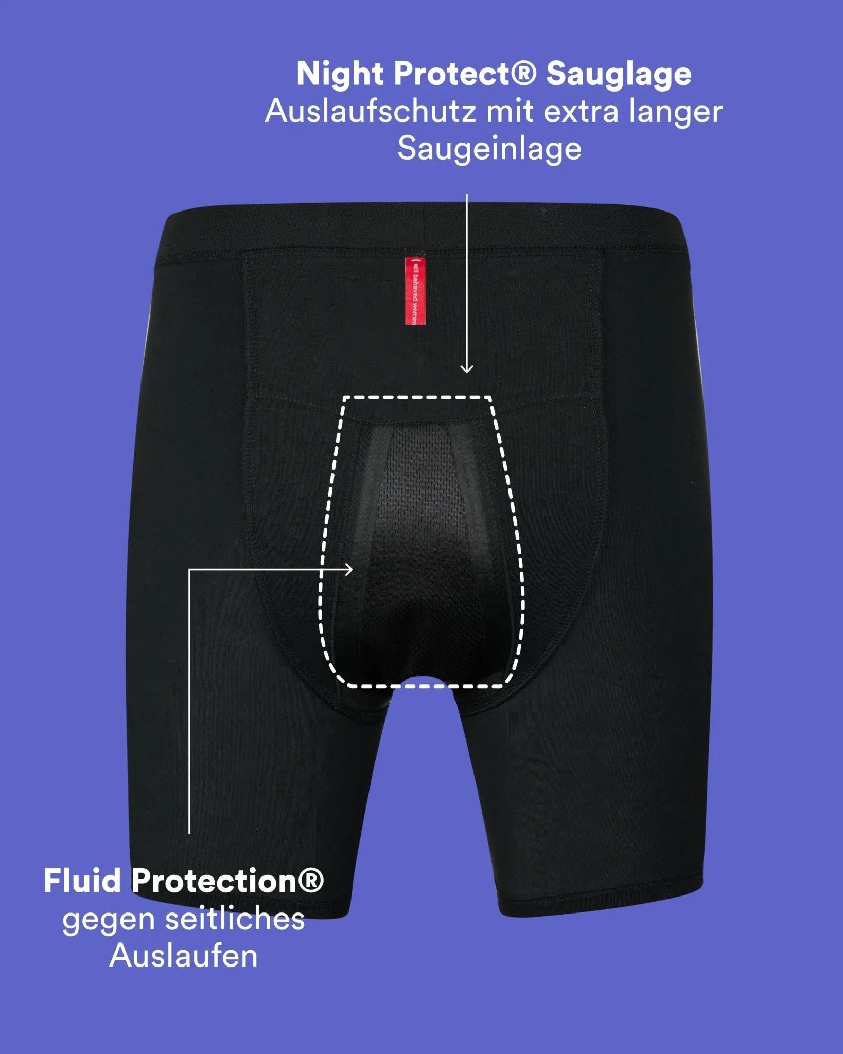 Sleep Long-Shorts Organic Cotton - Extra Strong - The Female Company