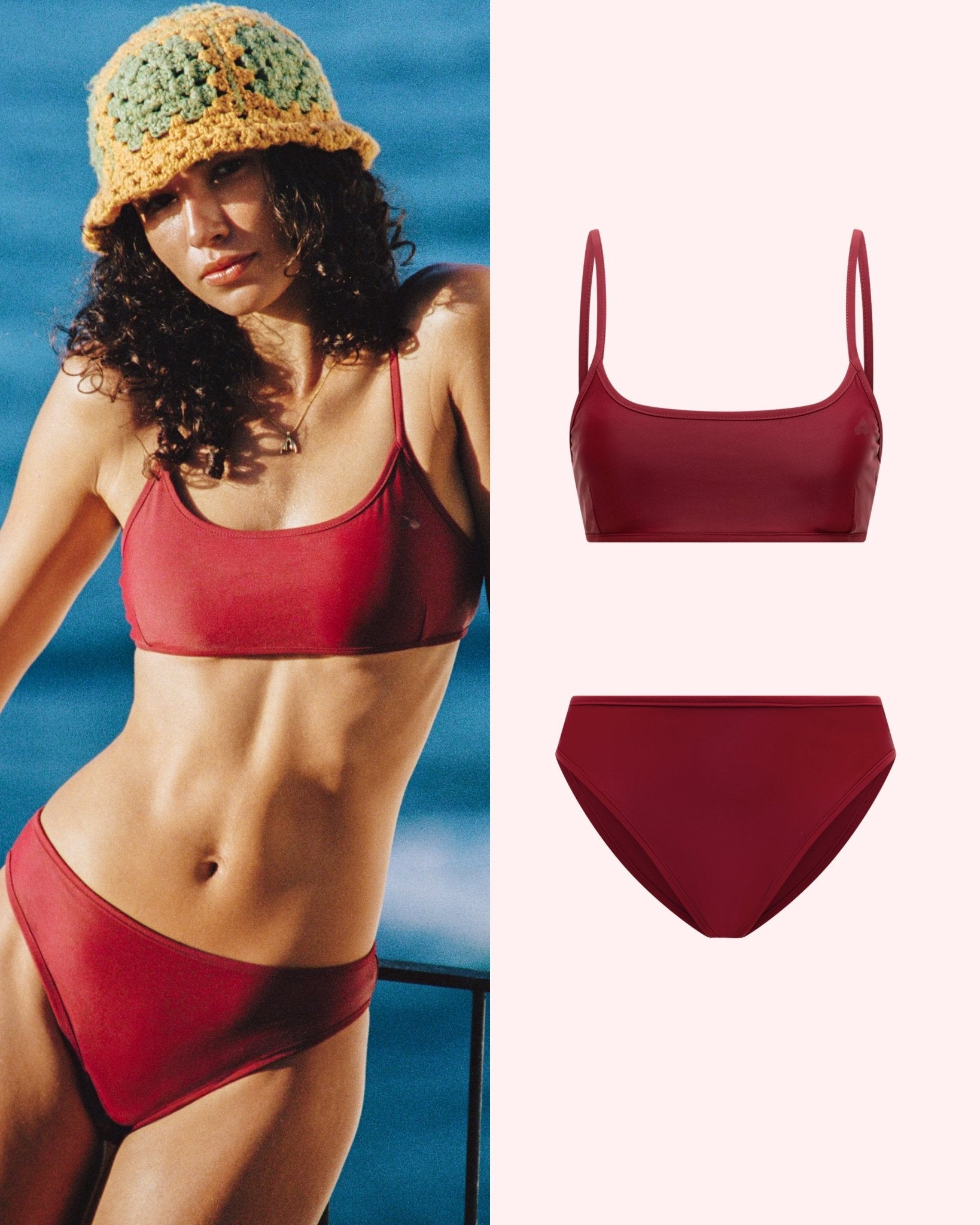 Set: Bikinitop & High Waist