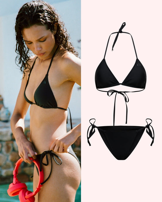 Set: Bikinitop Triangle & Tie Slip