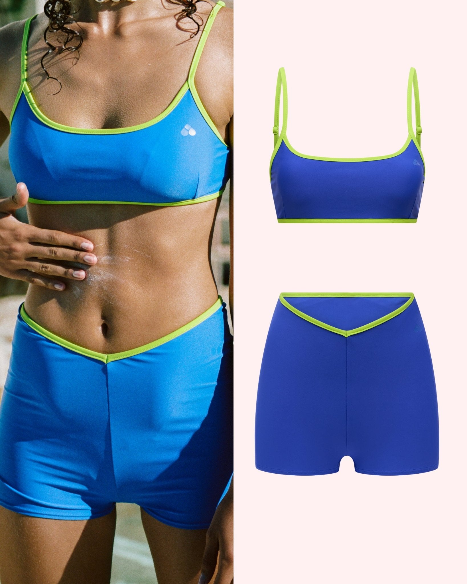 Set: Bikinitop & Perioden Bademode V-Shorts ACTIVE