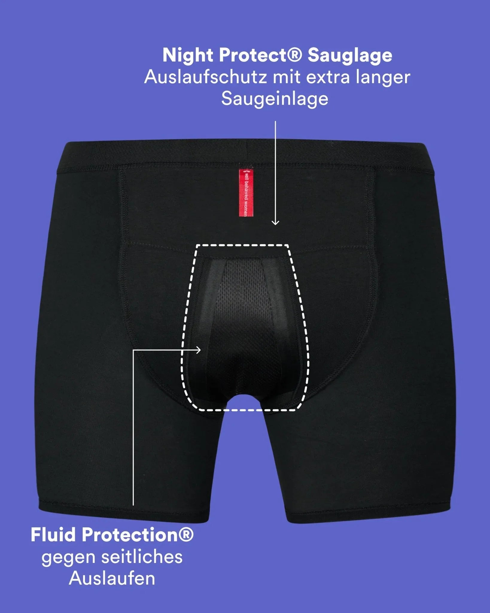 Sleep Shorts Organic Cotton - Extra Strong - The Female Company