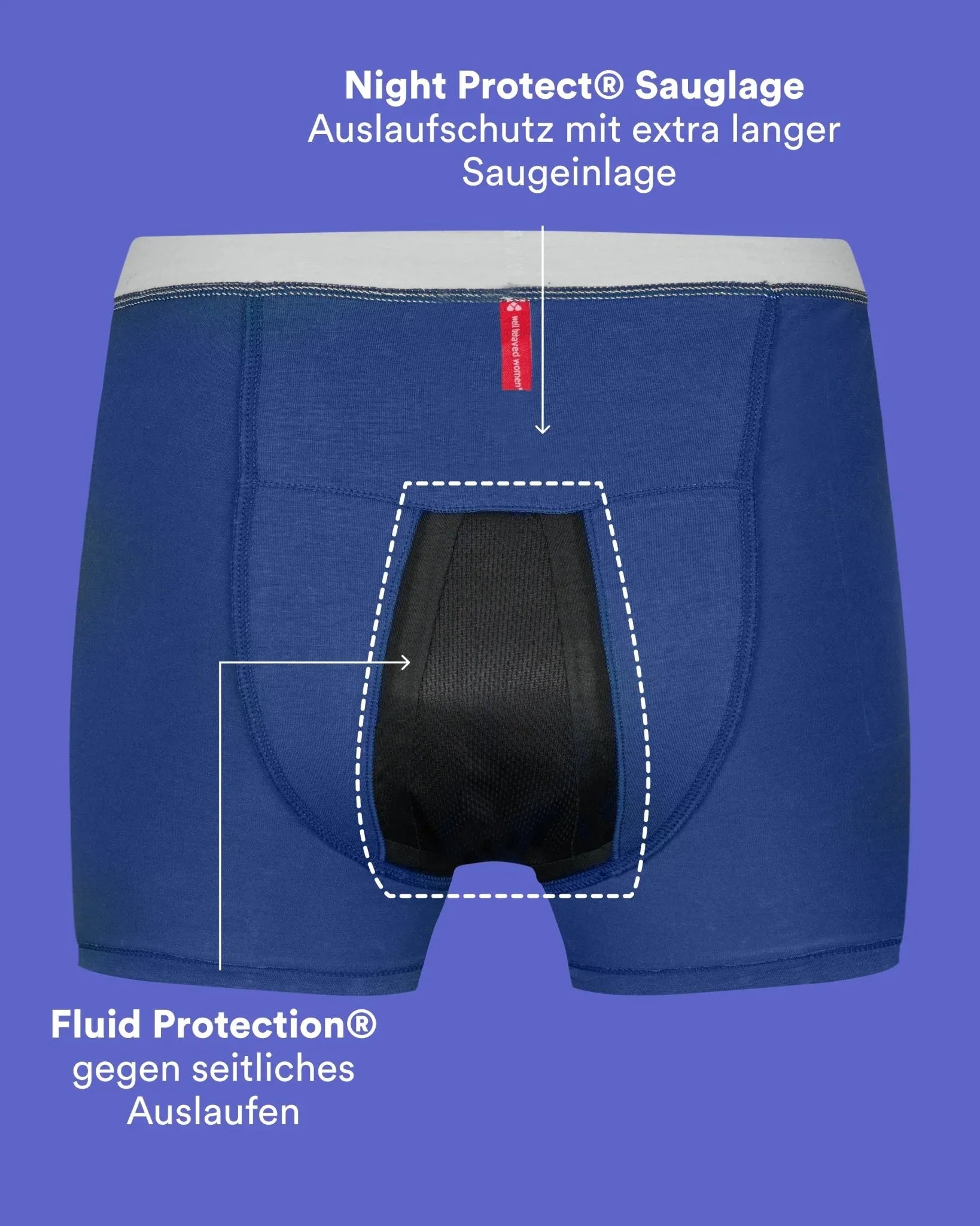 Sleep Shorts Organic Cotton - Ultra Strong - The Female Company