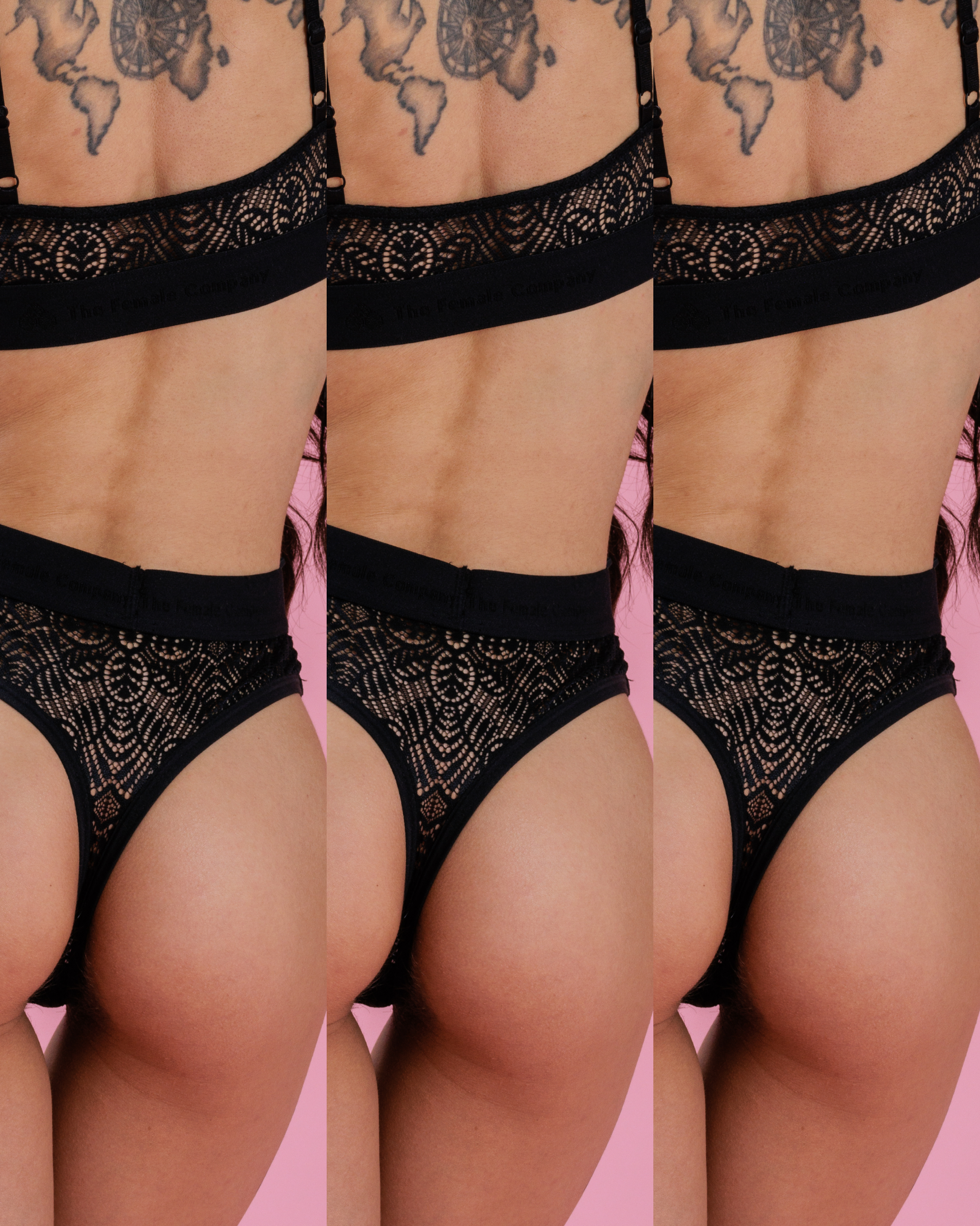 Set: 3x Period Panty – Strong – Tanga – LACE